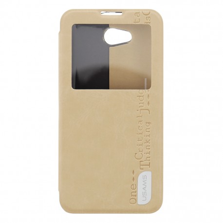 LG L90 Usams Merry Book Preview Case gold