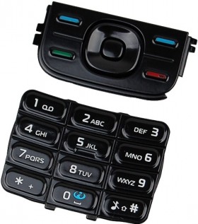 Nokia 5200/5300 Keypad Set black ORIGINAL