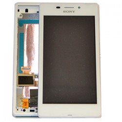 Sony Xperia M2 Aqua Lcd+Touch Screen white ORIGINAL