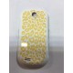 Samsung S3650 BatteryCover yellow white ORIGINAL