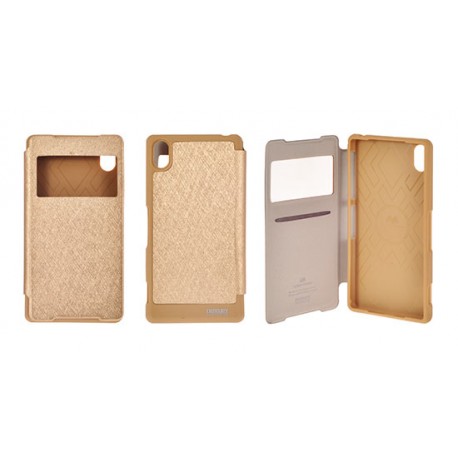 Samsung Galaxy S6 Edge Mercury Wow View Case gold