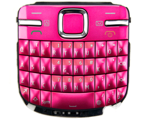 Nokia C3-00 Keypad pink ORIGINAL