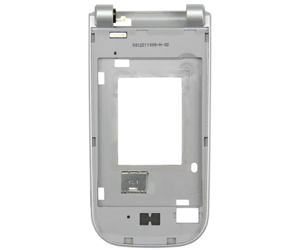 Nokia 3710f upper Hinge Cover silver ORIGINAL