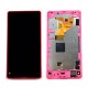 Sony Xperia Z1 Compact Lcd+Touch Screen+ Frame pink HQ