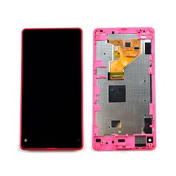 Sony Xperia Z1 Compact Lcd+Touch Screen+ Frame pink HQ