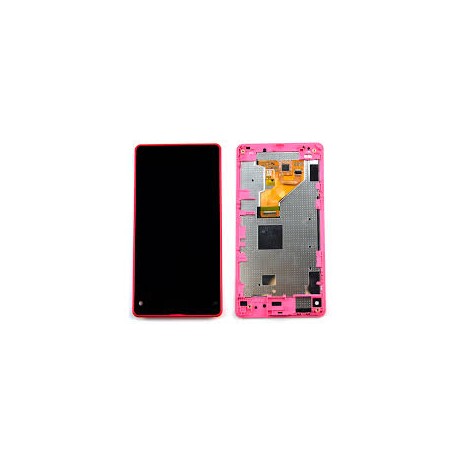 Sony Xperia Z1 Compact Lcd+Touch Screen+ Frame pink HQ