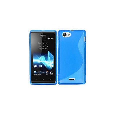 Silicone S-Line Sony Xperia J/ST26i blue