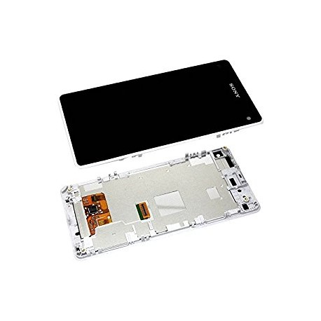 Sony Xperia Z1 Compact Lcd+Touch Screen+ Frame white HQ