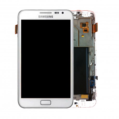 Samsung N7000 Lcd+Touch+Frame white ORIGINAL