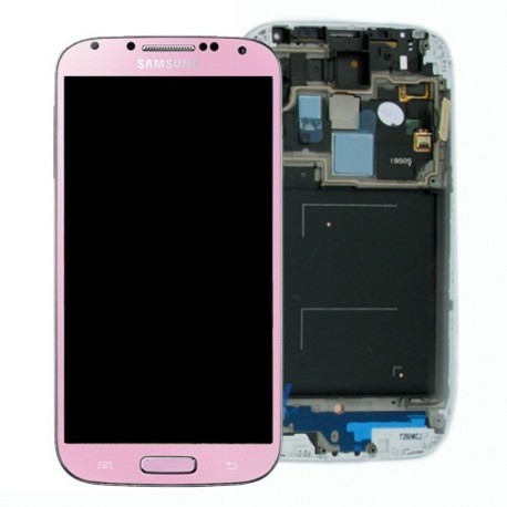  Samsung i9505 Front+Lcd+Touch Screen pink ORIGINAL