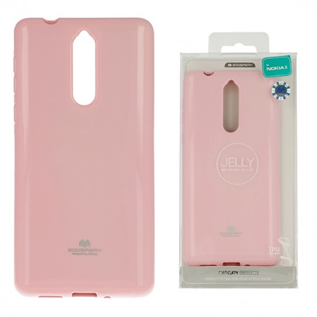 Nokia 8 Mercury Jelly Silicone Light Pink