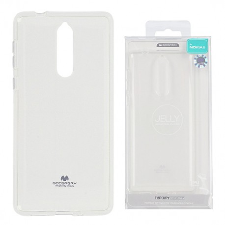 Nokia 8 Mercury Jelly Silicone Transparent