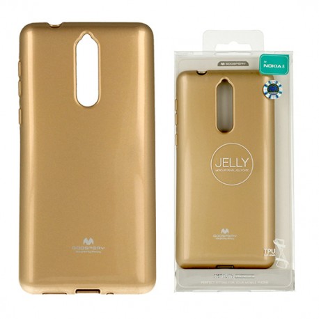 Nokia 8 Mercury Jelly Silicone Gold
