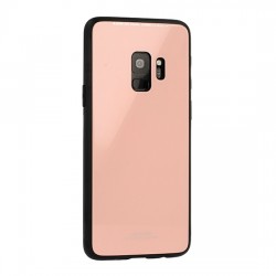 Samsung Galaxy A8 2018 Glass Silicone Pink