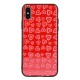 Apple iPhone XR Vennus Heart Glass Silicone Red