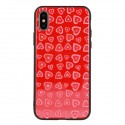Apple iPhone XR Vennus Heart Glass Silicone Red