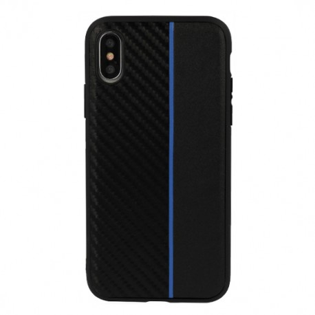 Samsung Galaxy J6 Plus Testa Moto Silicone Black/Blue