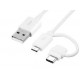 Samsung EP-DG930DWE Combo Type C/microUSB Data Cable White (Bulk)