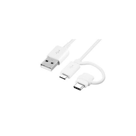 Samsung EP-DG930DWE Combo Type C/microUSB Data Cable White (Bulk)