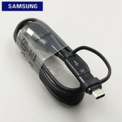 Samsung EP-DG950 Combo Type C/microUSB Data Cable Black (Bulk)