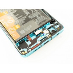 Huawei P30 Lcd+Touch Screen+Frame+Battery Aurora Blue ORIGINAL