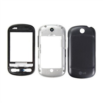 LG P350 Cover silver/black ORIGINAL