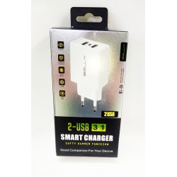 Belly Travel Adapter 2Usb 3.1A white