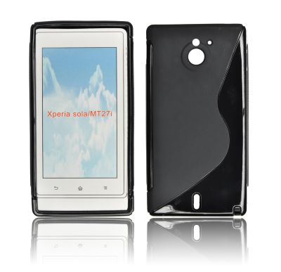 Silicone S-Line Sony Xperia Sola/ MT27i black