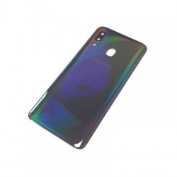 Samsung Galaxy A40 BatteryCover+Camera Lens Black HQ