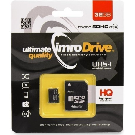 Imro MicroSD Card 32GB+Adapter Class10