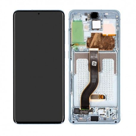 Samsung Galaxy S20 Plus Lcd+Touch Screen+Frame Cloud Blue ORIGINAL