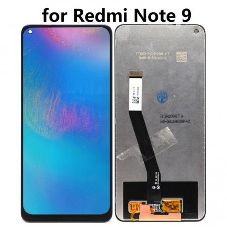 Xiaomi Redmi Note 9 Lcd+Touch Screen w/o Frame black GRADE A