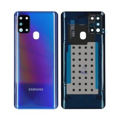 Samsung Galaxy A21S BatteryCover+CameraLens Blue ORIGINAL