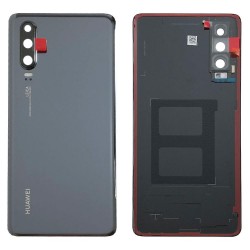 Huawei P30 BatteryCover+Camera Lens Black ORIGINAL