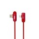 XO NB38 Lightning + 3,5 mm (mini-jack) (port) 1M 2,4A Red