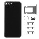 Apple iPhone 7 Plus BackCover Full Body+Camera Lens Black HQ