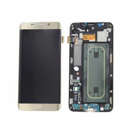 Samsung Galaxy S6 Edge Plus Lcd+Touch Screen+Frame Gold ORIGINAL