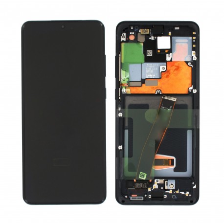 Samsung Galaxy S20 Ultra 5G Lcd+Touch Screen+Frame (w/o Front Camera) Black ORIGINAL