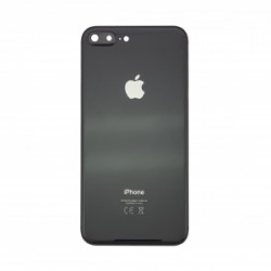 Apple iPhone 8 Plus BackCover Full Body+Camera Lens Black HQ