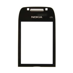 Nokia E75 Display Glass black OEM