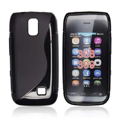 Silicone S-Line Nokia 308 black