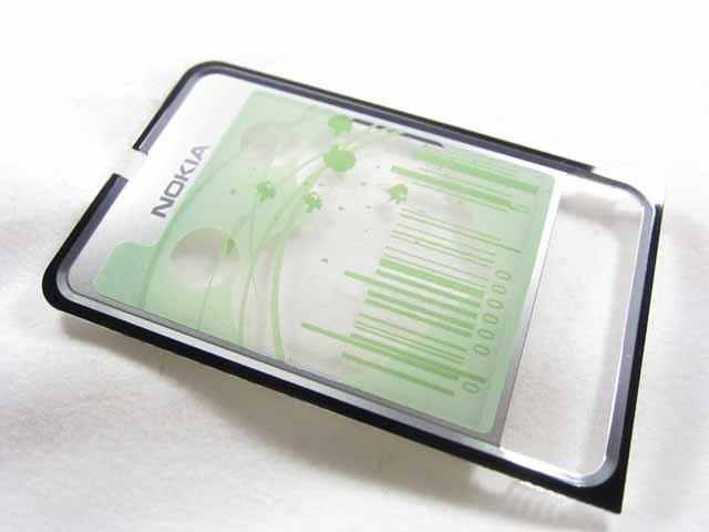 Nokia 3250 Display Glass silver ORIGINAL