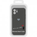 Apple iPhone 12/12 Pro Vennus Heart Silicone Design 1 Black