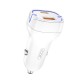 XO Car Charger CC32 PD QC 3.0 20W 1X USB 1x USB-C White
