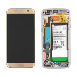 Samsung Galaxy S7 Edge Lcd+Touch Screen+Battery Gold ORIGINAL