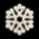 Neon LED Light CHRISTMAS SNOWFLAKE white Bat+USB FLNE20 Forever