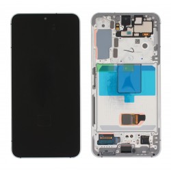 Samsung Galaxy S22 5G Lcd+Touch Screen+Frame White/Cream/Sky Blue ORIGINAL