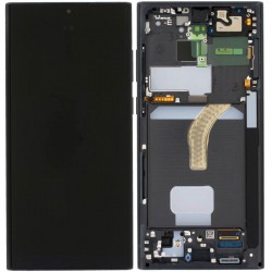 Samsung Galaxy S22 Ultra 5G Lcd+Touch Screen+Frame Sky Blue/Graphite ORIGINAL