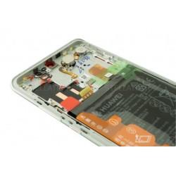 Huawei P30 Pro Lcd+Touch Screen+Frame+Battery Silver Frost ORIGINAL