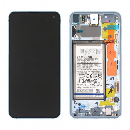 Samsung Galaxy S10e Lcd+Touch Screen+Frame+Battery Prism Blue ORIGINAL